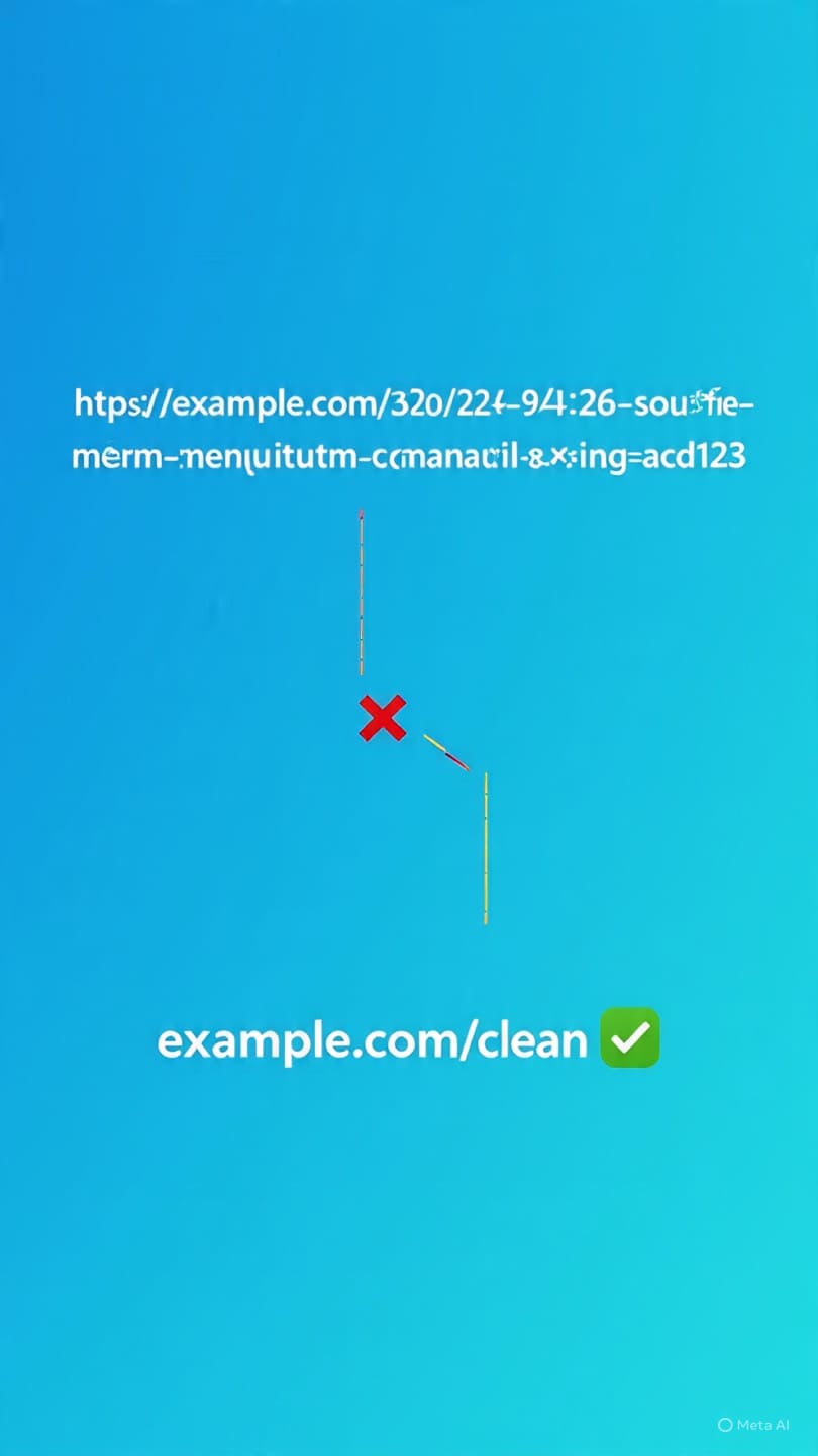 use short links to clean up ugly URLs